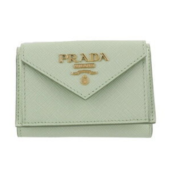 Prada ACQUA Tri Green Wallet - Picture 1 of 8